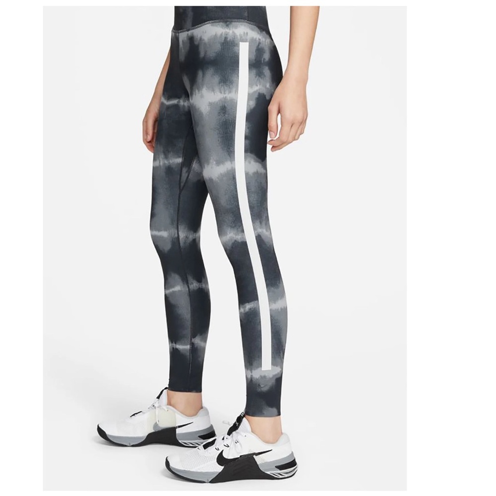 NIKE WOMEN'S DRI-FIT ONE LUXE MID-RISE PRINTED TRAINING LEGGINGS Sz M